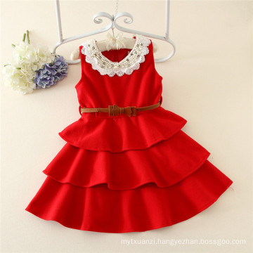 high quality one piece children girls party dress children winter frocks model puffy designs